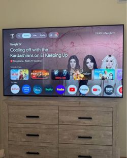 Barely  used 85” television