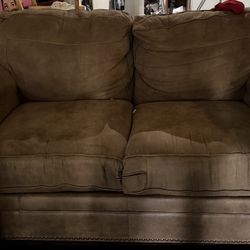 Gently Used Brown Sofa Set