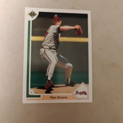 Tom Glavin upper deck baseball card. 