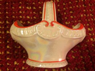 Basket vase, candy holder