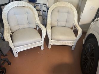 Wicker chairs outdoor
