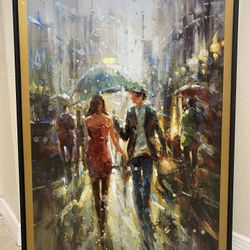Walking In The Rain- Art Frame