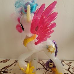 TY MY LITTLE PONY Friendship Magic PRINCESS CELESTIA 9" Glitter & Glow. U