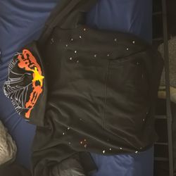 Sp5der Heavy Web Hoodie 'Black'