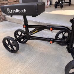 Assembled For Sale Knee Scooter, Storage Bag, Double Brakes To Slow And Park. 300 Lb Limit