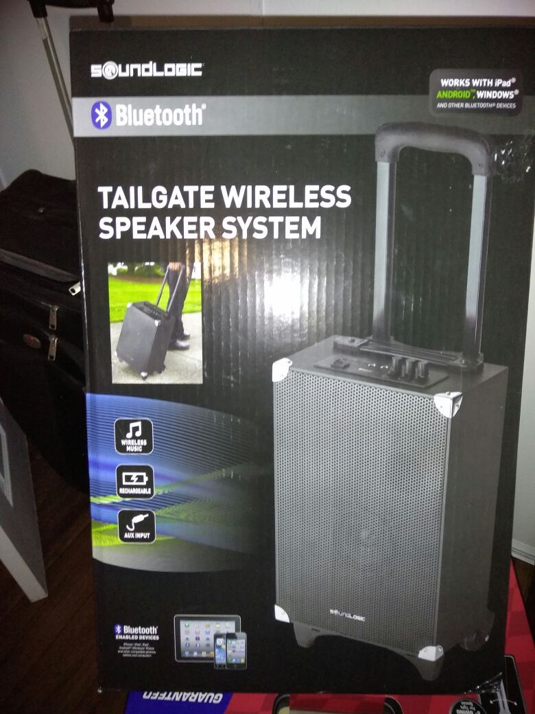 Soundlogic tailgate wireless speaker system