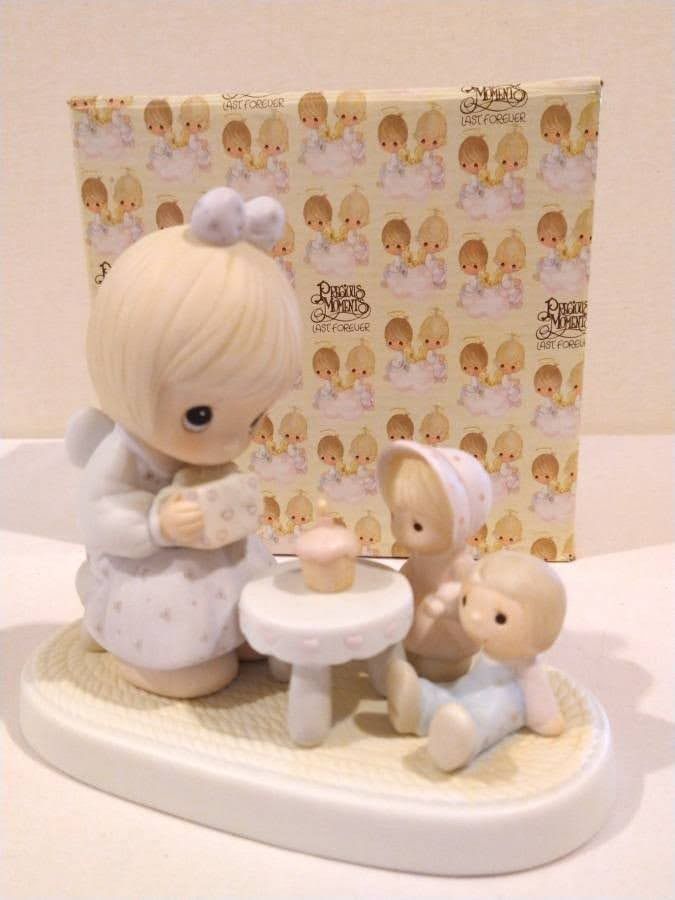 Retired 1984 Precious Moments "May Your Birthday Be A Blessing"