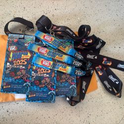 VIP Warped Tour Wristband and lanyard