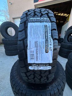 LT2257516 Royalblack A/T tires with free install mount & balance 225-75-16