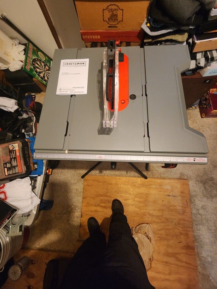 Craftsman Table Saw Used 1 Time. Asking $200 Or Best Offer