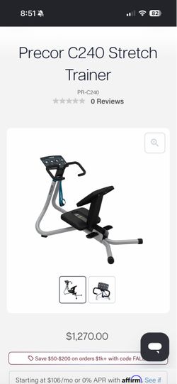 Precor C240 Commercial Stretch Trainer — Like New (Retail $1,270)