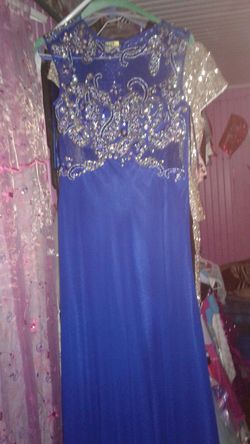 Royal blue dress