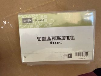 Stampin’ Up - Thankful for