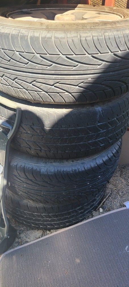 Tires On Rims 80% Good