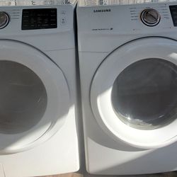SAMSUNG SET WASHER AND ELECTRIC DRYER GOOD CONDITION LAVADORA Y SECADORA ELECTRICA 
