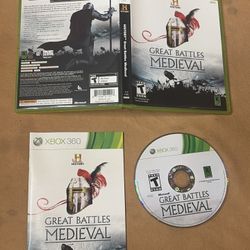 Great Medieval Battles History Channel (Microsoft Xbox 360, 2011)  Complete