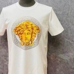 Versace  Medusa Head Dry Cotton T Shirt 