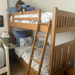 Twin Land Of Nod Bunk beds (including Mattresses)