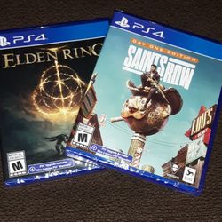 PS4 Game Bundle: Elden Ring/ Saints Row 
