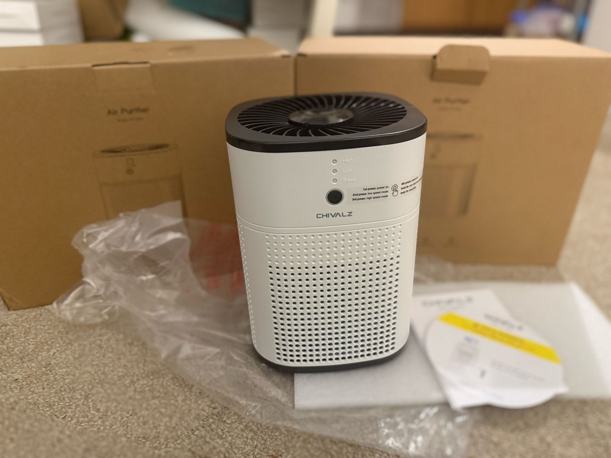 Air Purifiers for Bedroom with True HEPA Filter for Smoke, Dust, Pollen, Pet Dander, Small Air Purifiers for Home Bedroom, Quiet Air Cleaner with 24dB
