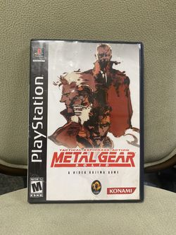 Metal Gear Solid Tactical Espionage Action Playstation PS1 Long Box w/ Manual