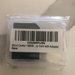 Micro Center Memory Card With Adapter