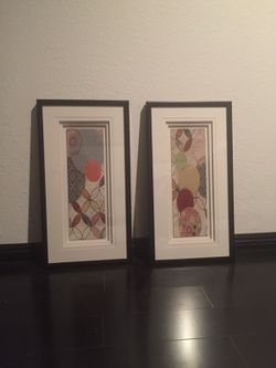 Framed Abstract Artwork Set