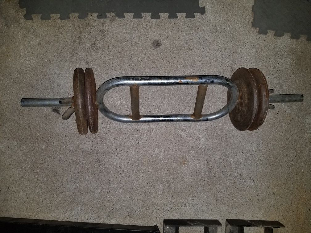 Bar with 40 pounds of weight