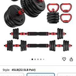 Adjustable Dumbbells, 10/25/35/55/70/90lb