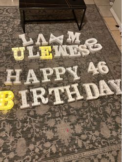 Led Marquee Letters power by battery