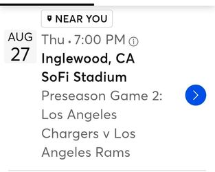 Chargers VS Rams Pre-season Game