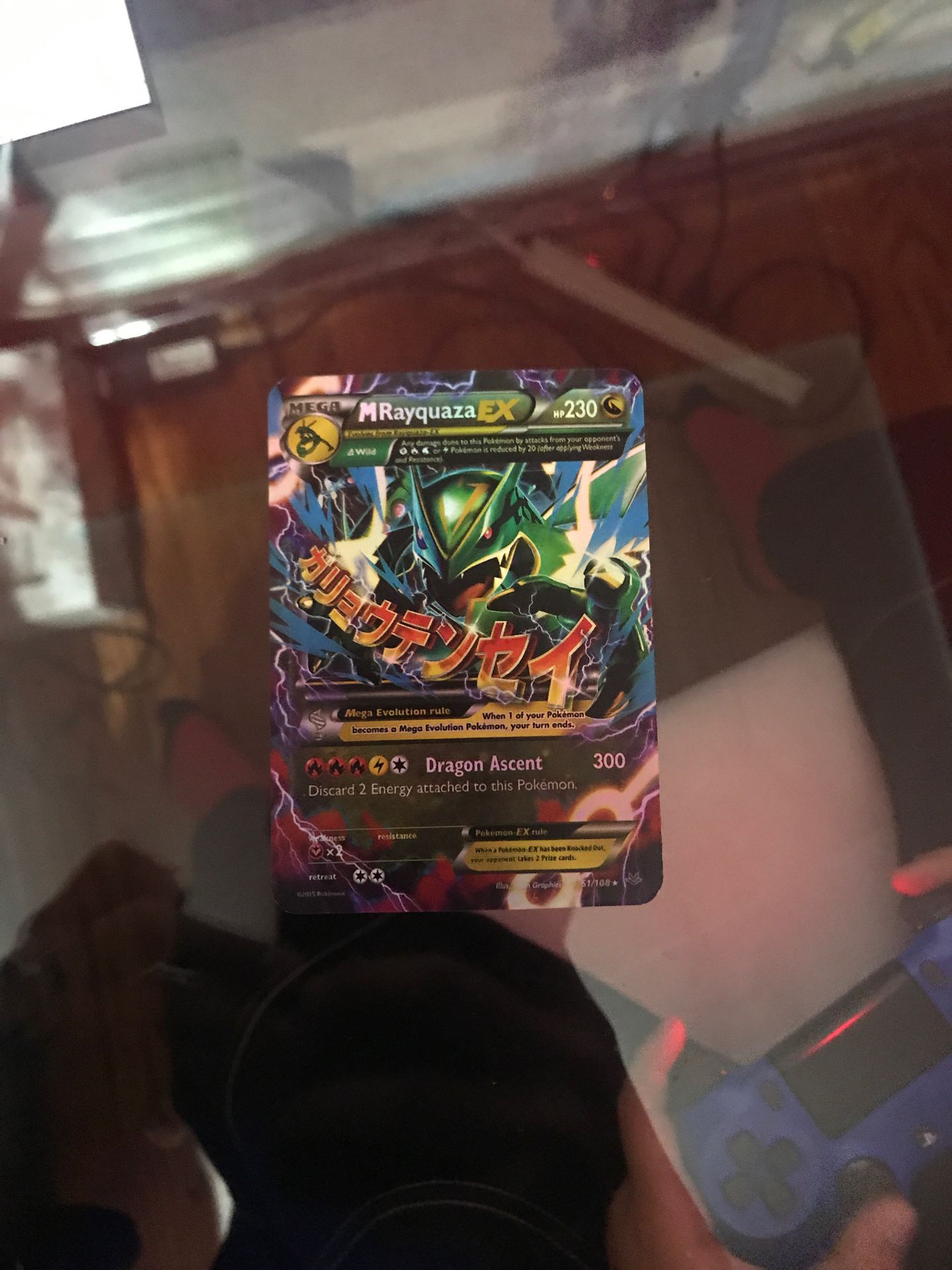 Mega Rayquaza EX rare card