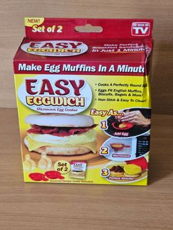 Easy Eggwich microwave egg cooker set of 2