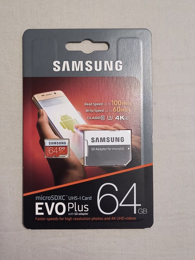 Samsung 64GB Evo Plus MicroSD Card (BRAND NEW)