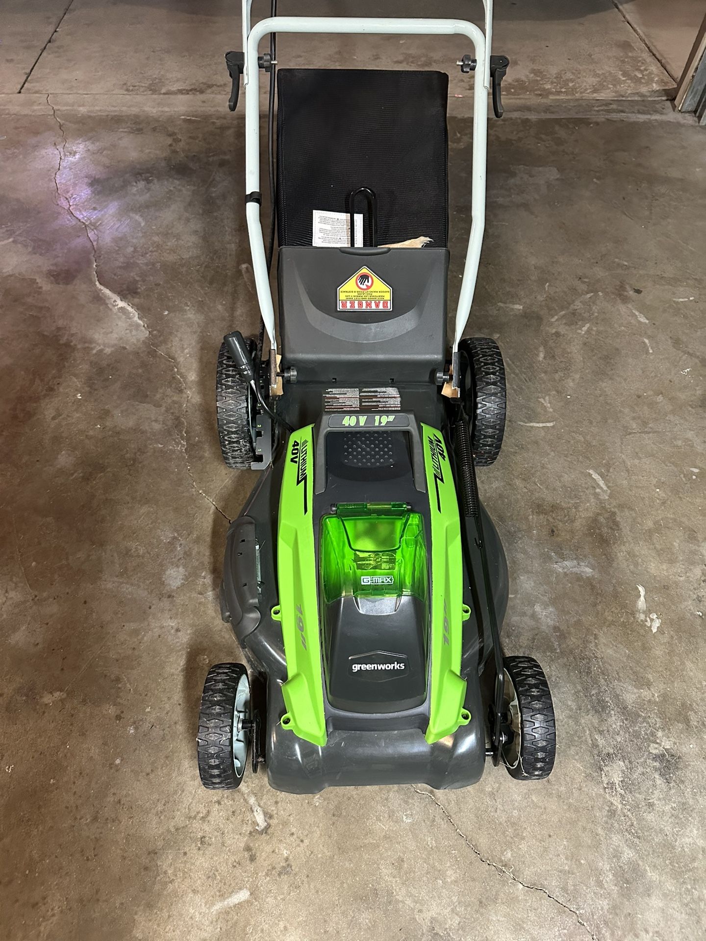 Greenworks Lawn Mower With Two Batteries