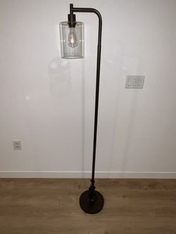 Floor Lamp in Brown/rust,  Night Lamp 