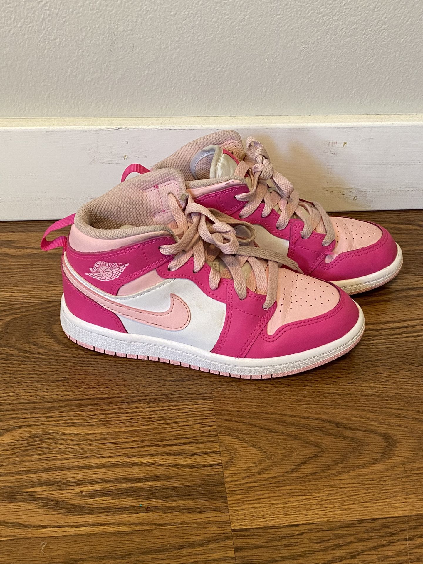 Nike Air Jordan Pink White Kids Size 13