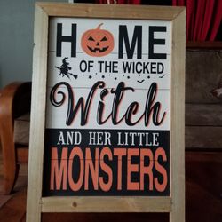 Halloween Decor Sign