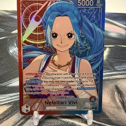 One Piece TCG Nefeltari Vivi Alt Art Leader EB03 Near Mint