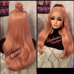 Human Hair Blended Lace Front Wig 