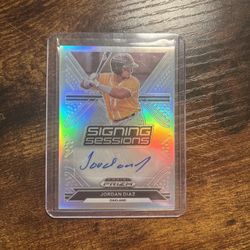 2021 Prizm Draft Picks Signing Sessions Silver Prizm #SS-DI Jordan Diaz