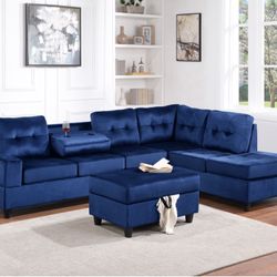 New Sectional + Ottoman 