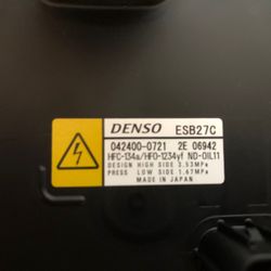  Toyota Hybrid Ac Compressor 134 Denso  ESB 27C 042(contact info removed)