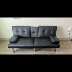 Bench/coffee table Foldable futon Two barstools