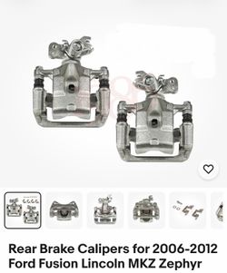Rear Brake Calipers for 2006-2012 Ford Fusion Lincoln MKZ Zephyr