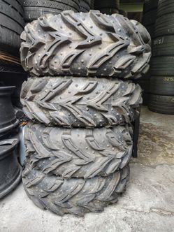 28X10x12 DIRT DEVIL SET OF ATV TIRES