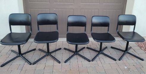 Black Swivel Chairs from IKEA