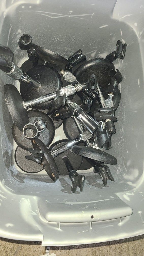 Mic Stands Short, Chrome & black