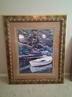 Beautiful ornate Gold framed