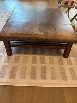Leather Coffee Table